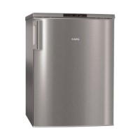 GRADE A3 - Heavy cosmetic damage - AEG A71101TSX0 92L 85x60cm Under Counter Freestanding Freezer - Silver With Antifingerprint Stainless Steel Door