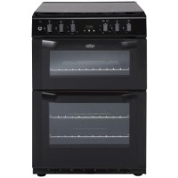 GRADE A1 - As new but box opened - Belling FSDF60DOW Double Oven 60cm Dual Fuel Cooker - Black