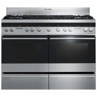 GRADE A2 - Minor cosmetic damage - Fisher & Paykel OR120DDWGX2 89429 Double Oven 120cm Dual Fuel Range Cooker Brushed Stainless Steel