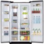 GRADE A1 - As new but box opened - Samsung RS7527BHCBC H-series American Fridge Freezer With External Display - Gloss Black