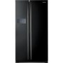 GRADE A1 - As new but box opened - Samsung RS7527BHCBC H-series American Fridge Freezer With External Display - Gloss Black