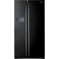 GRADE A1 - As new but box opened - Samsung RS7527BHCBC H-series American Fridge Freezer With External Display - Gloss Black