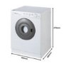 GRADE A3 - Heavy cosmetic damage - Hotpoint V4D01P 4kg Small Vented Tumble Dryer White