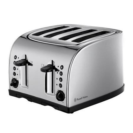 Russell Hobbs 18210 Jul13 Texas 4 Slice Toaster S/steel