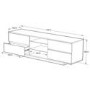 Ex Display - As new but box opened - MDA Designs Avitus TV Cabinet in Black High Gloss - up to 65 inch