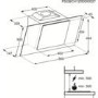 GRADE A2 - Light cosmetic damage - Electrolux EFF80550DK Angled 80cm Cooker Hood With Black Glass Canopy