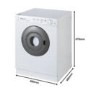 GRADE A2 - Light cosmetic damage - Hotpoint V4D01P 4kg Small Vented Tumble Dryer White
