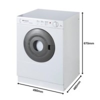 GRADE A2 - Light cosmetic damage - Hotpoint V4D01P 4kg Small Vented Tumble Dryer White