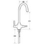 GRADE A2 - Reginox RL304CW/CWB10/ELBE RL304 Reversible 1 Bowl White Ceramic Sink & Elbe Chrome With White Levers Tap Pack