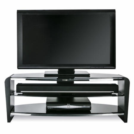 Alphason FRN1100/3BLK Francium 1100 Black TV Stand
