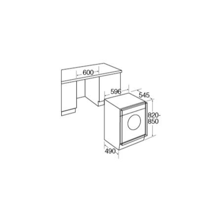 GRADE A3  - CDA CI921 7kg Integrated Vented Tumble Dryer - White