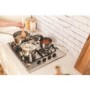 GRADE A2 - Light cosmetic damage - Hotpoint G640SX 60cm Wide 4 Burner Gas Hob With Flame Failure