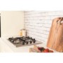 GRADE A2 - Light cosmetic damage - Hotpoint G640SX 60cm Wide 4 Burner Gas Hob With Flame Failure