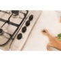 GRADE A2 - Light cosmetic damage - Hotpoint G640SX 60cm Wide 4 Burner Gas Hob With Flame Failure