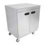 Parry 1888 Mobile Hot Cupboard With Plain Solid Top 865mm Wide. Fitted UK Plug. Made In Britain