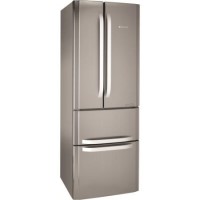 GRADE A1 - As new but box opened - Hotpoint FFU4DX Quadrio 70cm Wide Frost Free Freestanding Fridge Freezer Stainless Steel