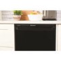 GRADE A2 - Hotpoint RLAAV22K1 55cm Freestanding Under Counter Fridge Shiny Black