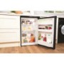 GRADE A2 - Hotpoint RLAAV22K1 55cm Freestanding Under Counter Fridge Shiny Black
