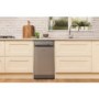 GRADE A2 - Hotpoint SIAL11010G 10 Place Slimline Freestanding Dishwasher Graphite