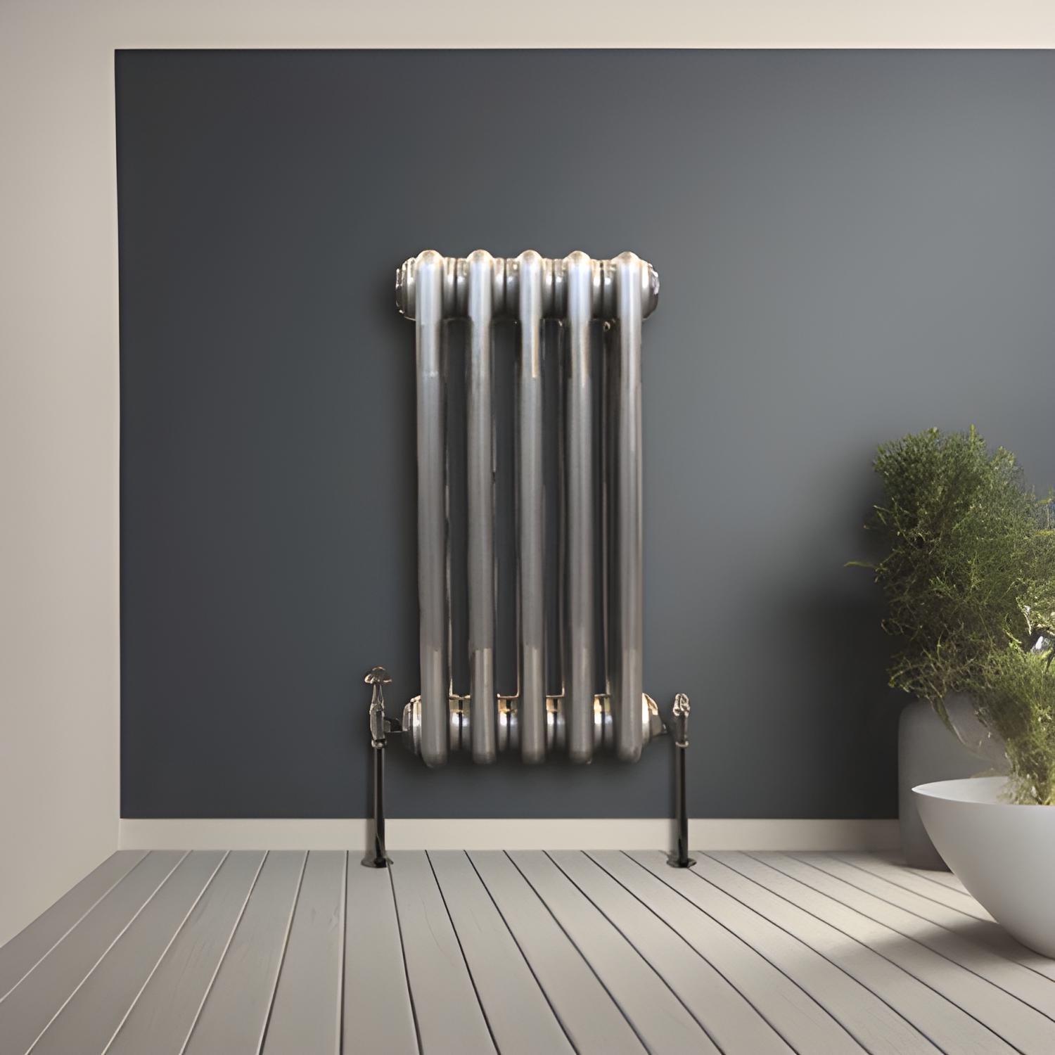 Ted Line Radiators Towelrads Windsor Vertical 3 Column Traditional Radiator 600 x 582mm ...