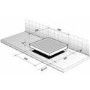 GRADE A2 - Light cosmetic damage - De Dietrich DTi1105WE 65cm Wide Four Zone Induction Hob In White Glass