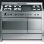GRADE A1 - As new but box opened - Smeg A3-7 Opera 120cm Dual Fuel Range Cooker - Stainless Steel