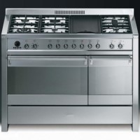 GRADE A1 - As new but box opened - Smeg A3-7 Opera 120cm Dual Fuel Range Cooker - Stainless Steel