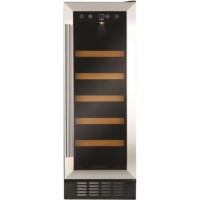 GRADE A2 - Light cosmetic damage - CDA FWC303SS 30 cm Freestanding Under Counter Wine Cooler - Stainless Steel