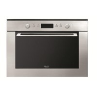 GRADE A2 - Light cosmetic damage - Whirlpool AMW820IX Stainless Steel 40 Litre 900 Watt Built-in Combination Microwave Oven