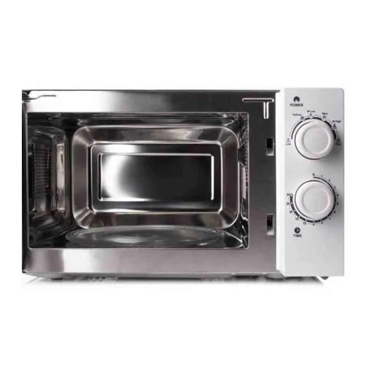 Haden 195678 20L Freestanding Solo Microwave Oven – 700W Stainless Steel Interior Manual Controls White