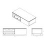 GRADE A1 - As new but box opened - UK-CF Vienna Gloss Black TV Cabinet - Up to 42 Inch
