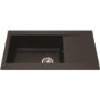 GRADE A2 - Light cosmetic damage - CDA KP31BL 1.0 Bowl Reversible Composite Sink In Black