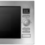 GRADE A3 - Heavy cosmetic damage - ElectrIQ 25L Frameless Built-in digital combi Microwave in Stainless Steel - 2 Year warranty