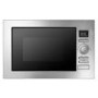 GRADE A3 - Heavy cosmetic damage - ElectrIQ 25L Frameless Built-in digital combi Microwave in Stainless Steel - 2 Year warranty