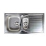 GRADE A1 - As new but box opened - Astracast AI0951HVL Alto 1.5 Bowl Reversible Drainer Linen Stainless Steel Sink Only
