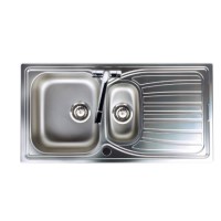 GRADE A1 - As new but box opened - Astracast AI0951HVL Alto 1.5 Bowl Reversible Drainer Linen Stainless Steel Sink Only