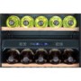 GRADE A1 - As new but box opened - Haier WS49GDB 49 Bottle Dual Zone Wine Cooler Black