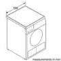 GRADE A2 - Bosch WTE84106GB Classixx 7kg Freestanding Condenser Tumble Dryer - White