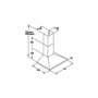 GRADE A3 - Heavy cosmetic damage - CDA ECH71SS Level 1 70cm Wide Chimney Cooker Hood Stainless Steel