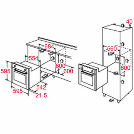 GRADE A2 - Light cosmetic damage - CDA SA227SS Electric Built-in Single Fan Oven In Stainless Steel