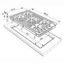 GRADE A2 - Light cosmetic damage - Smeg PGF95-4 Classic Stainless Steel Ultra Low Profile 5 Burner 87cm Gas Hob