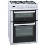 GRADE A2 - Light cosmetic damage - iQ 60cm Double Oven Gas Cooker - White