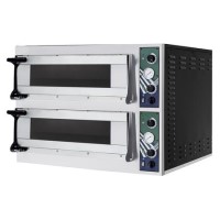 HOSTEK NEVO 44 Twin Deck Pizza Oven Up To 8 x 13" Pizza. Electric Single Phase 9.4kW. Made In Italy
