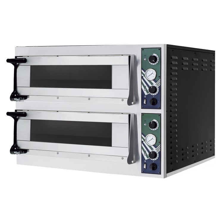 HOSTEK NEVO 44 Twin Deck Pizza Oven Up To 8 x 13" Pizza. Electric Single Phase 9.4kW. Made In Italy