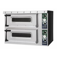 HOSTEK NEVO 2/50 PLUS Twin Deck Pizza Oven Up To  8 x 8" Pizza or 2 x 18" Pizza. Electric Single Phase 8kW. Made In Italy
