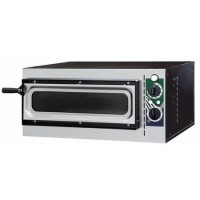 HOSTEK NEVO 1/40 Vetro Single Deck Electric Pizza Oven Up to 14" Pizza - Glass Viewing Window and Interior Lights 1.6kW  Up to 320C. Made In Italy. 13 Amp.