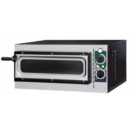 HOSTEK NEVO 1/40 Vetro Single Deck Electric Pizza Oven Up to 14" Pizza - Glass Viewing Window and Interior Lights 1.6kW  Up to 320C. Made In Italy. 13 Amp.