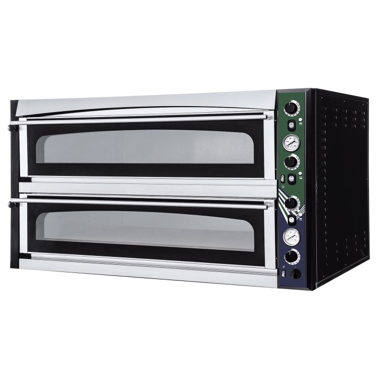 Hostek Optima 99 WIDE Superior Extra Large Twin Deck Pizza Oven Capacity 18 x 14" Pizza. Up To 450C. Electric Single Phase 26.4kW. Made In Italy