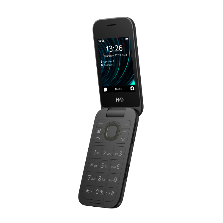 HMD 2660 Flip Cosy Black 2.8" 4G Unlocked & SIM Free Smartphone