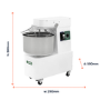 Hostek IBM10 Italian Countertop Spiral Dough Mixer - 10 Ltr, 8kg